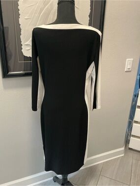 Lauren, Ralph Lauren color block ruched  dress size 14